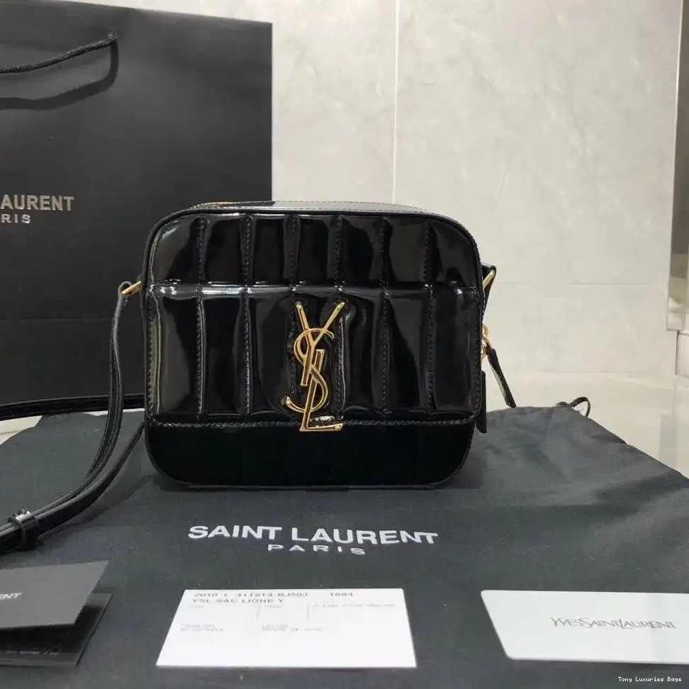 Tony Luxuries Vicky leather YSL Patent 0618